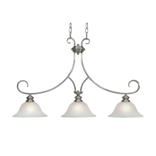 Golden 6005-10 PW - Wry Lighting Lancaster 3-light Pendant in Pewter