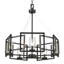 Golden 6068-5 BLK - Golden Lighting Marco 5-light Chandelier in Matte Black