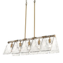 Golden 6072-LP MBS-HWG - Golden Lighting Serenity 5-light Island Light in Modern Brass