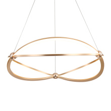 Golden 7916-24 AGL - Wry Lighting Spirale Integrated LED 24in Chandelier in Anodized Gold
