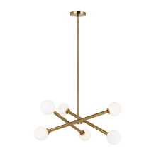 Matteo Lighting C64606AGOP - Matchstix Aged Gold Brass Pendant