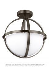 Generation Lighting 7724602-778 - Alturas Two Light Semi-Flush Convertible Pendant