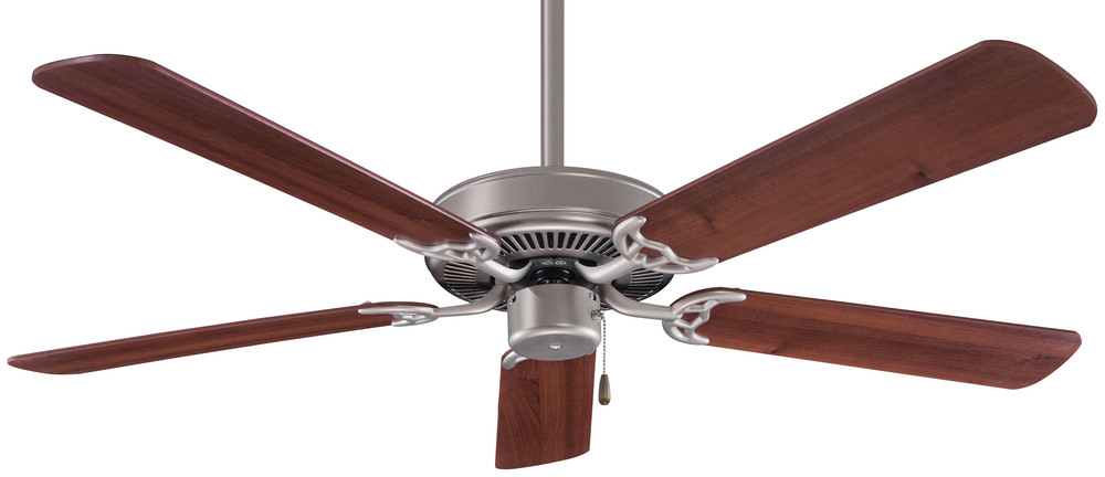 Contractor  52" - Brushed Steel Walnut Blades