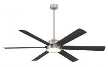 Minka-Aire F897L-BNW/CL - Cairo - 65" LED Smart Indoor/Outdoor Ceiling Fan