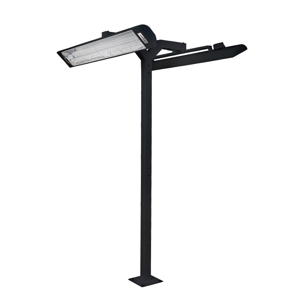 8FT POLE MOUNT,DOUBLE 61IN,BLK
