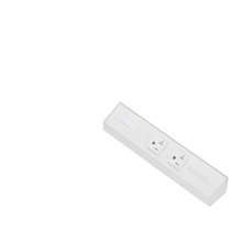 American Lighting ATOM-120V-10-WH - ATOM 10INCH POWER STRIP WHITE FINISH 1 20A TR RECEPTACLE 1 USB 1 RESET SWITCH