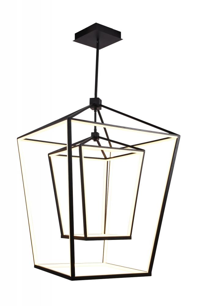 Park Ave. Led Large Double Cage Pendant