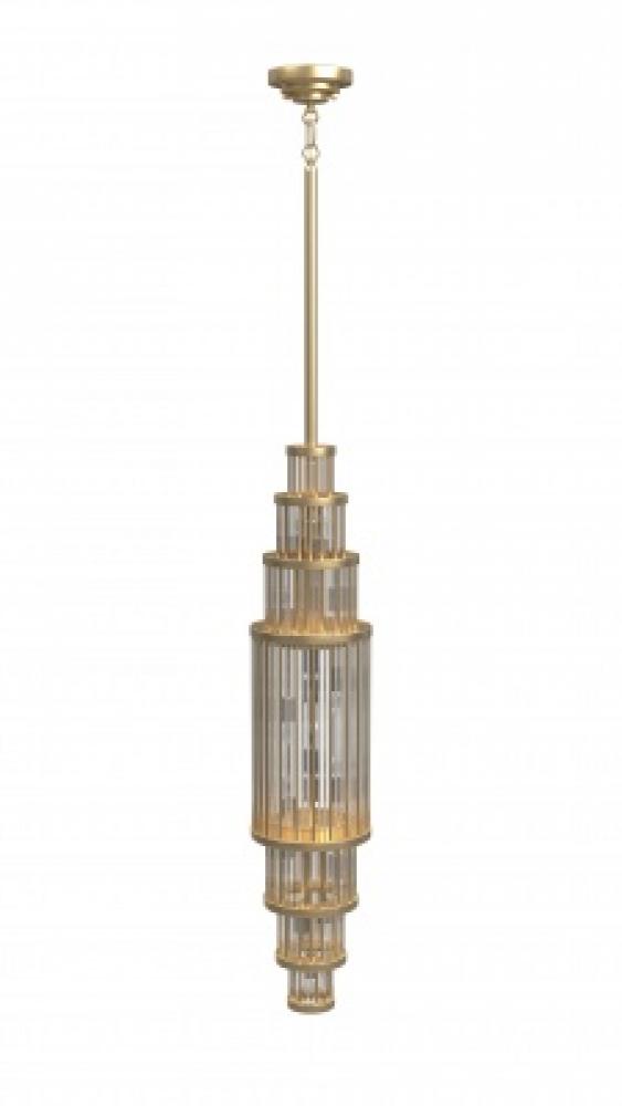 Waldorf Metal And Glass Rod Pendant