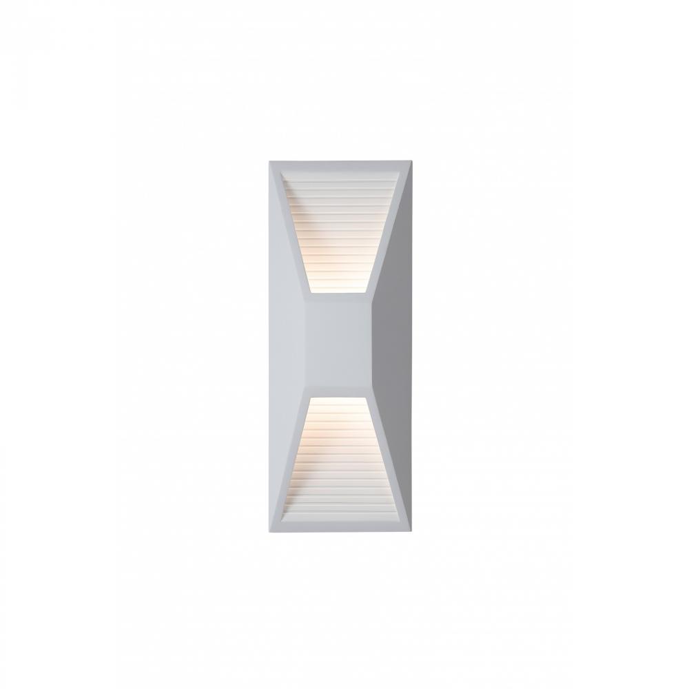Parker 18" Wall Sconce In Paintable White Plaster