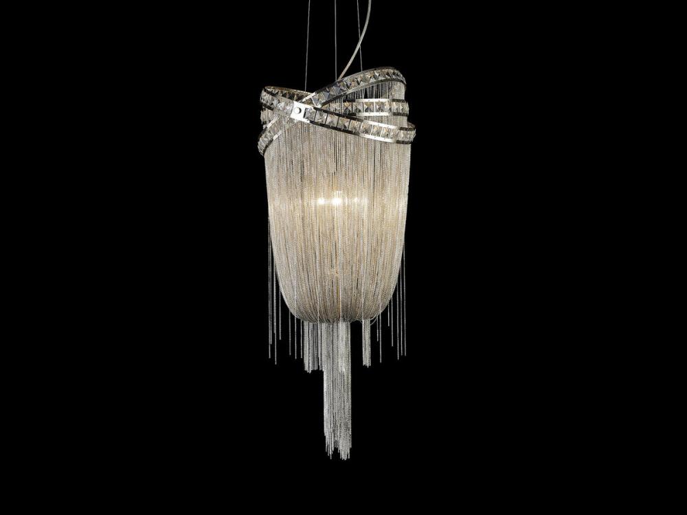 Wilshire Blvd. 45" Chandelier in Polished Nickel