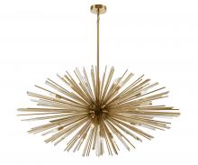Avenue Lighting HF8200-AB - Palisades Ave. Metal And Crystal Chandelier
