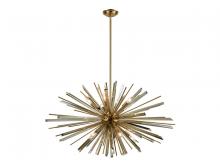 Avenue Lighting HF8203-AB - Palisades Ave. Metal And Crystal Chandelier