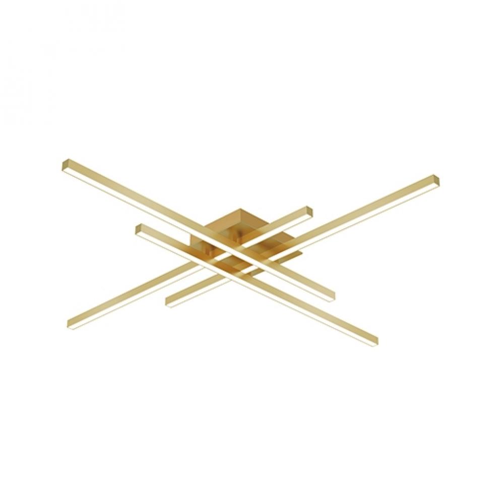 Vega Minor 32-in Brushed Gold LED Flush Mount