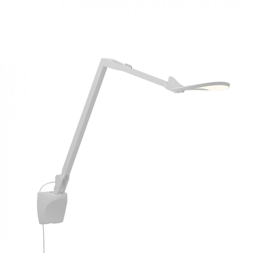 Splitty Reach (Warm Light) (Matte White) with Wall Mount
