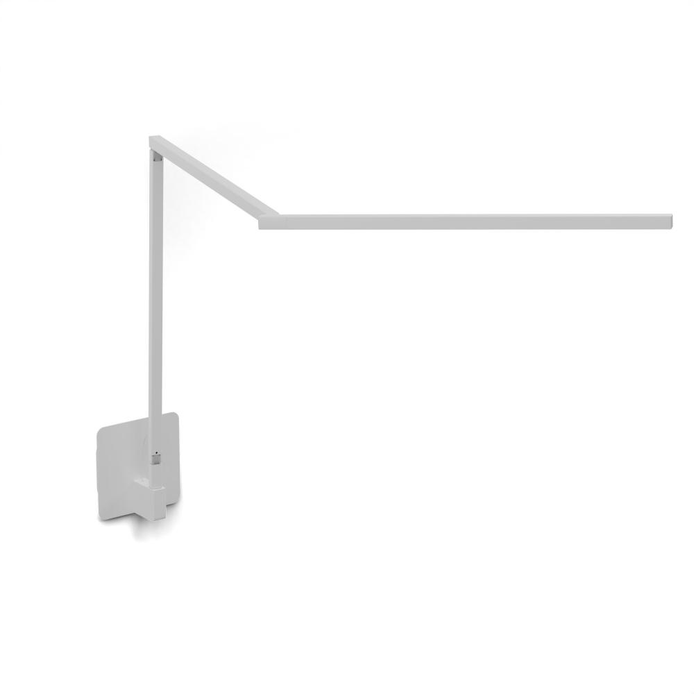 Z-Bar Desk Lamp Gen 4 (Warm Light; Matte White) with Hardwire Wall Mount