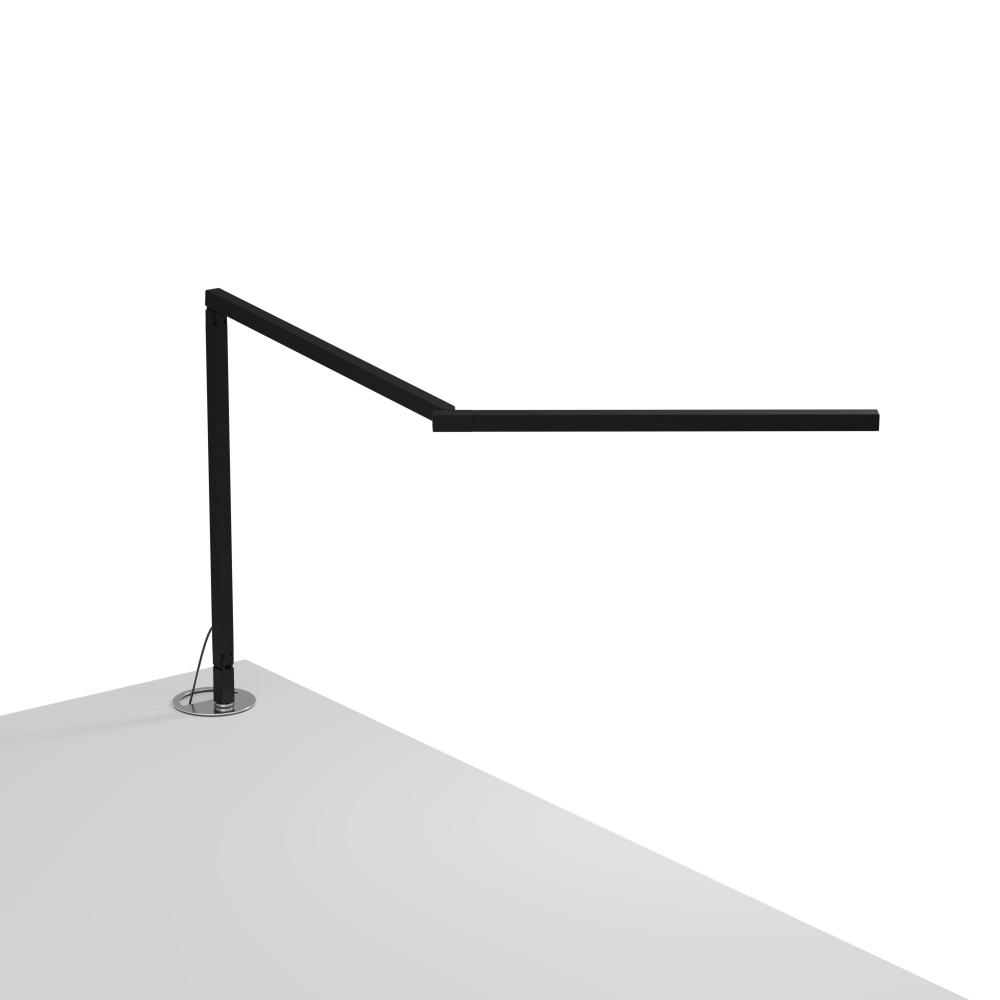 Z-Bar Mini Desk Lamp Gen 4 (Warm Light; Matte Black) with Grommet Mount