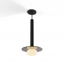 Koncept Inc CMP-S1-S-16-MTB+GDGY9+GLB - Combi Pendant 16" Single Unit Matte Black with Matte Black Canopy