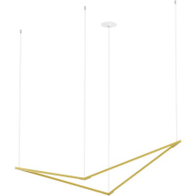 Koncept Inc ZBP-24-B-SW-GLD-CNP - Z-Bar Pendant Medium Bird, Soft Warm, Gold, 49" x 15" x 9.3"