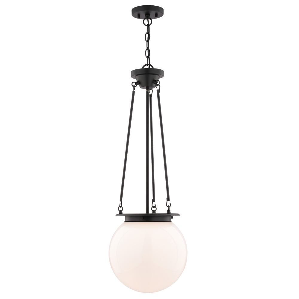 Kent 11.75-in. W 1 Light Pendant Matte Black