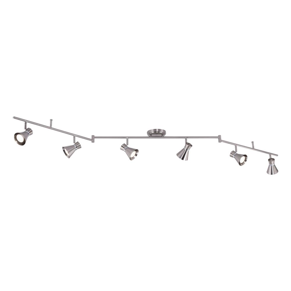 Alto 6L LED Swing Direction Ceiling Light Brushed Nickel and Chrome