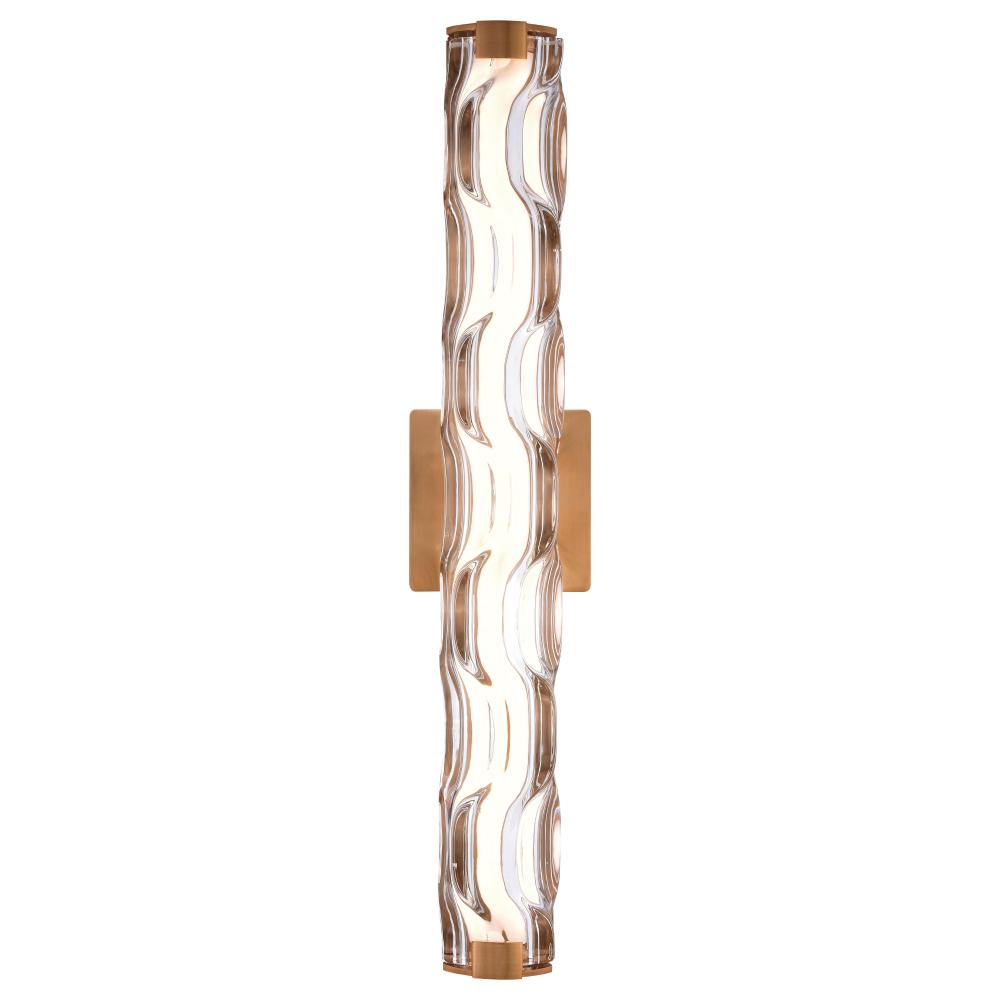 Marseille 24 in. W LED Vanity Natural Brass