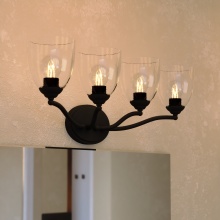 Vaxcel International W0521 - Bellwood 28-in. W 4 Light Vanity Matte Black