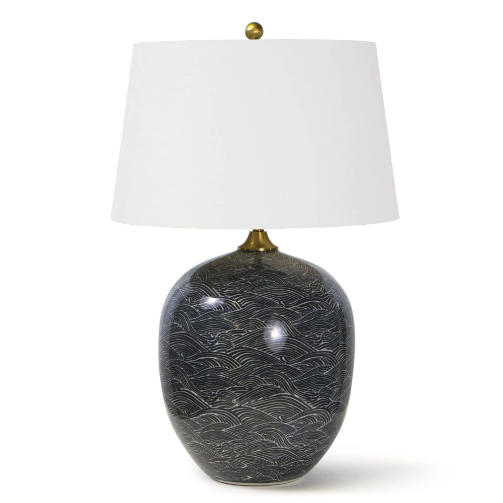 Regina Andrew Harbor Ceramic Table Lamp (Black)