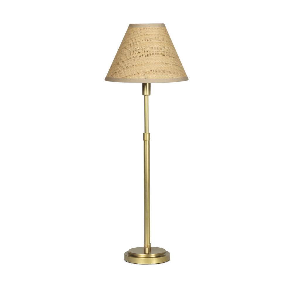 Regina Andrew Polly Buffet Lamp (Natural Brass with Rattan Shade)