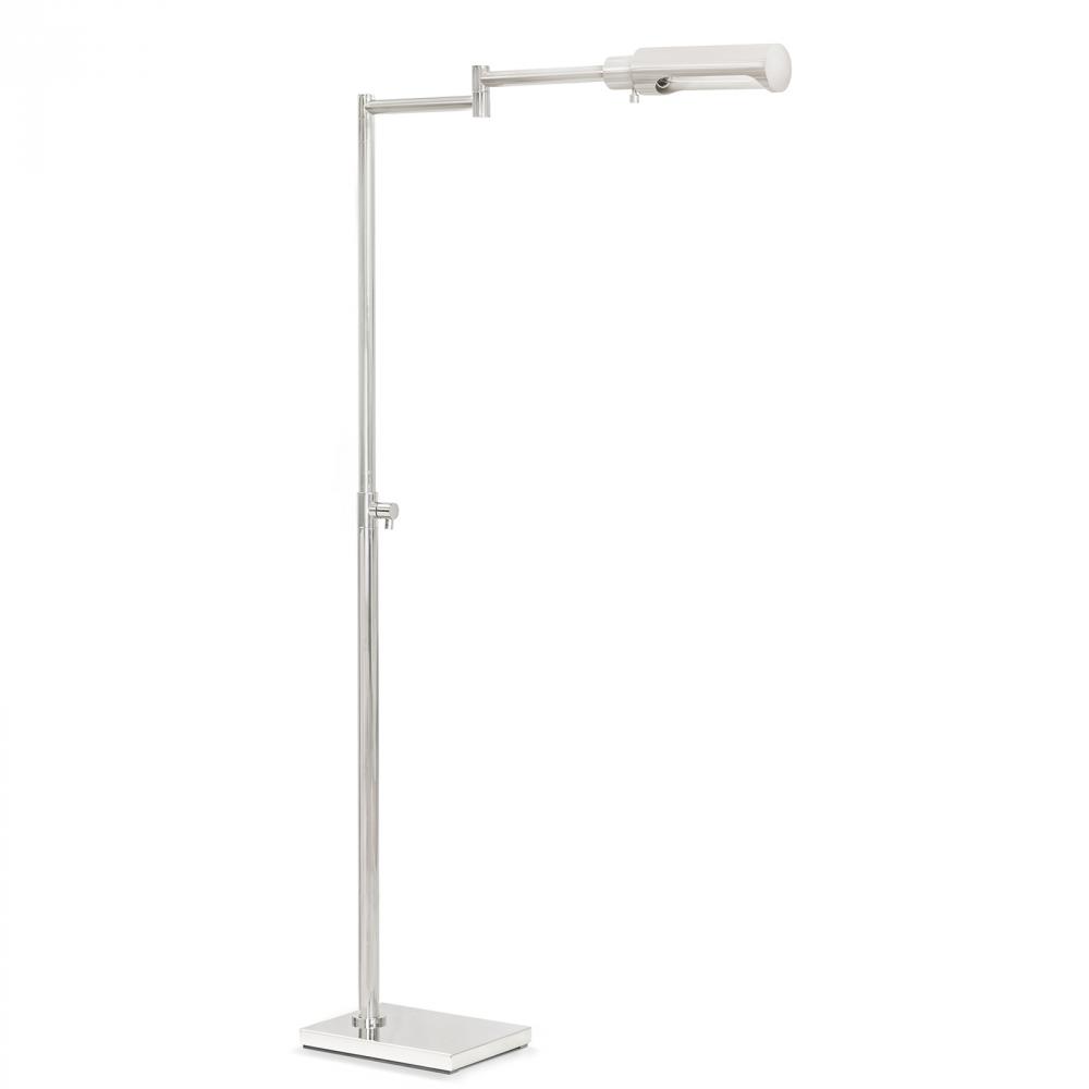 Regina Andrew Noble Floor Task Reading Lamp (Polished Nickel)