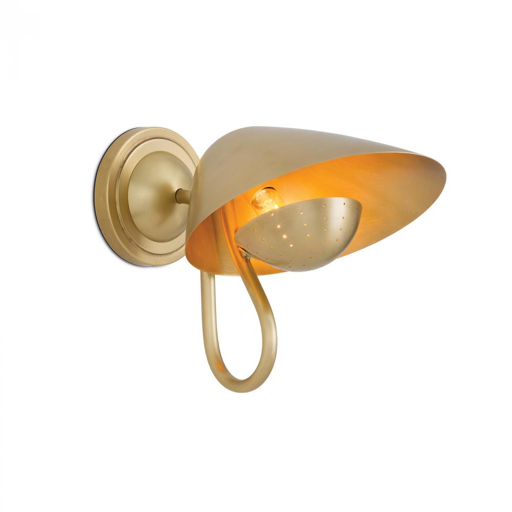 Regina Andrew Keaton Sconce Single (Natural Brass)