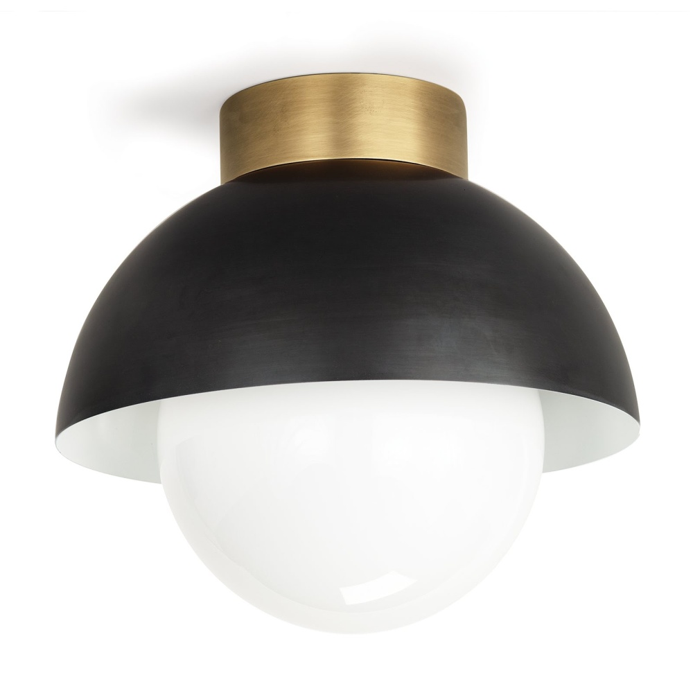Regina Andrew Montreux Flush Mount (Oil Rubbed Bronze and Natural Brass)