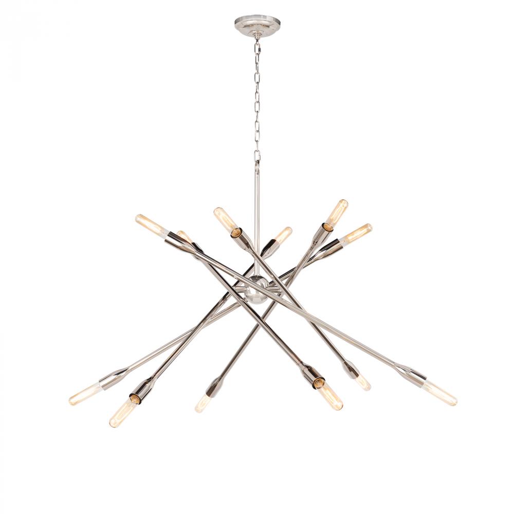 Regina Andrew Cobra Chandelier Large (Polished Nickel)