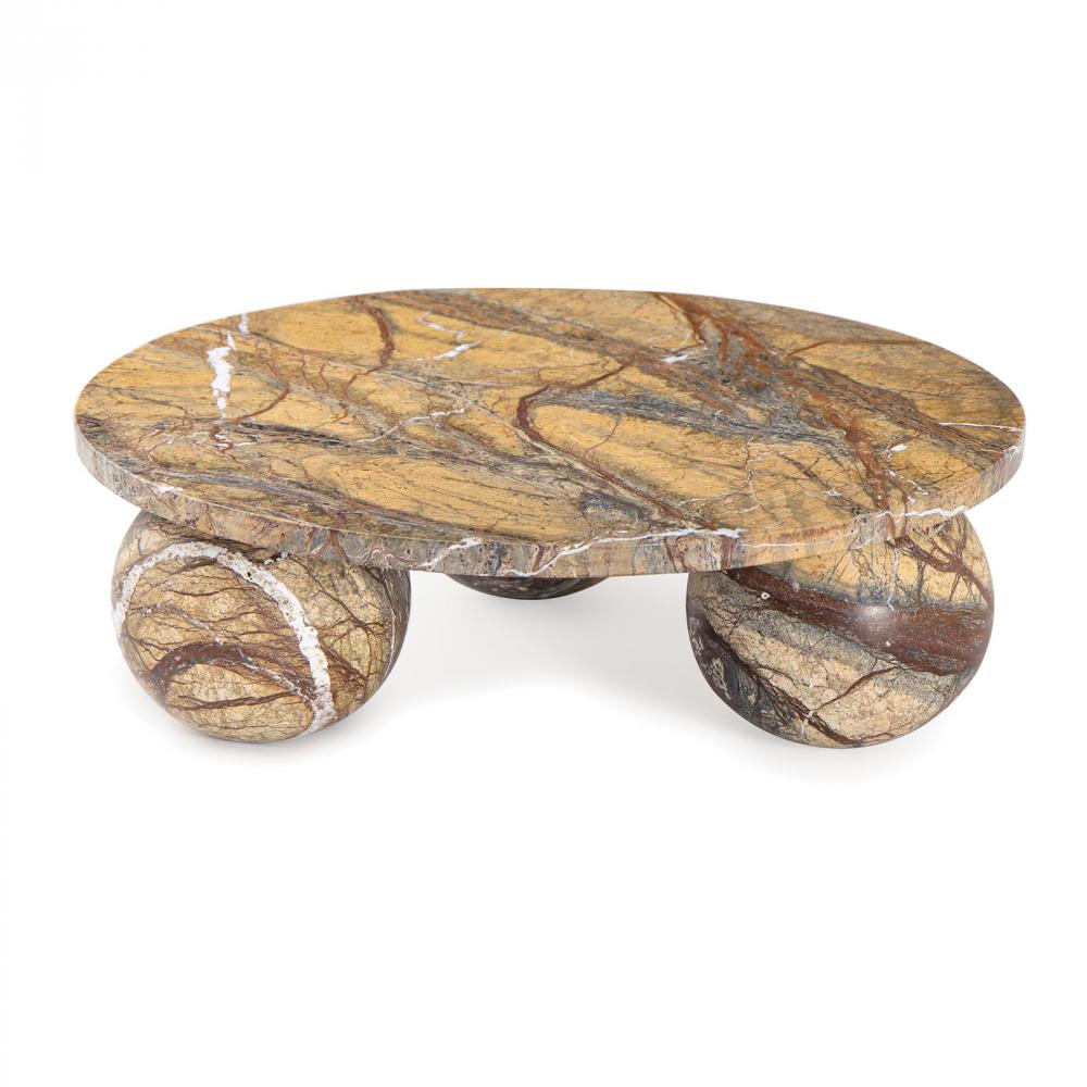 Regina Andrew Marlow Marble Plate Large (Brown); Dimensions 12W x 3.75H x 12D