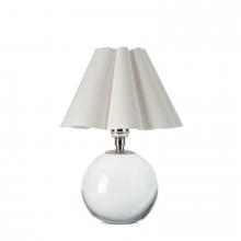 Regina Andrew 13-1694PN-WT - Regina Andrew Giorgio Crystal Mini Lamp (Polished Nickel with White Shade)