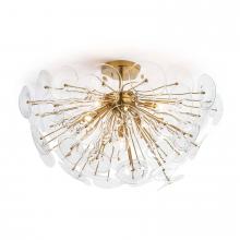 Regina Andrew 16-1232CLR - Regina Andrew Poppy Glass Semi Flush Mount (Clear)
