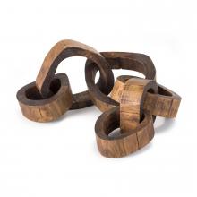 Regina Andrew 20-1238 - Regina Andrew Wooden Links Centerpiece; Dimensions 13.5W x 7.5H x 39D