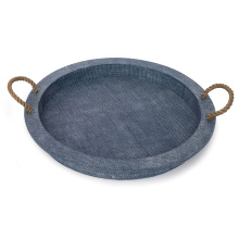 Regina Andrew 20-1249IND - Regina Andrew Aegean Serving Tray (Indigo); Dimensions 22W x 2.5H x 22D