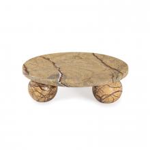 Regina Andrew 20-1537BRN - Regina Andrew Marlow Marble Plate Small (Brown); Dimensions 9W x 2.5H x 9D