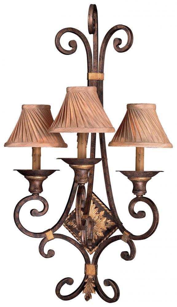 ZARAGOZA - 3 LIGHT WALL SCONCE