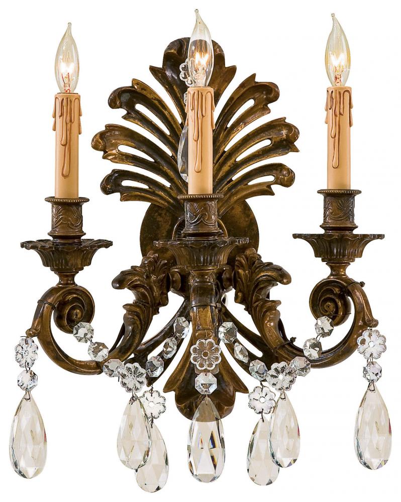 Metropolitan Family Collection - 3 Light Wall Sconce