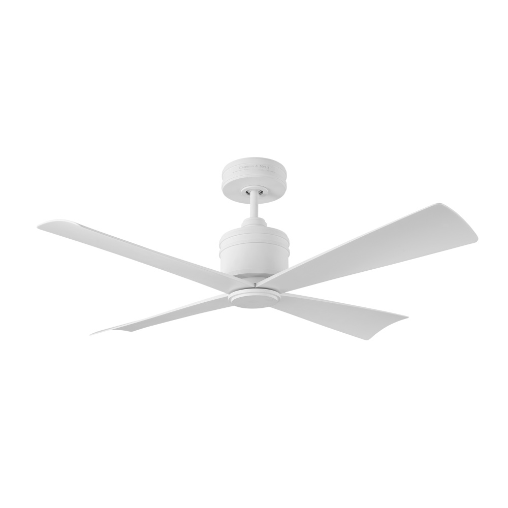 Launceton 44 Ceiling Fan in Matte White with Matte White Blades