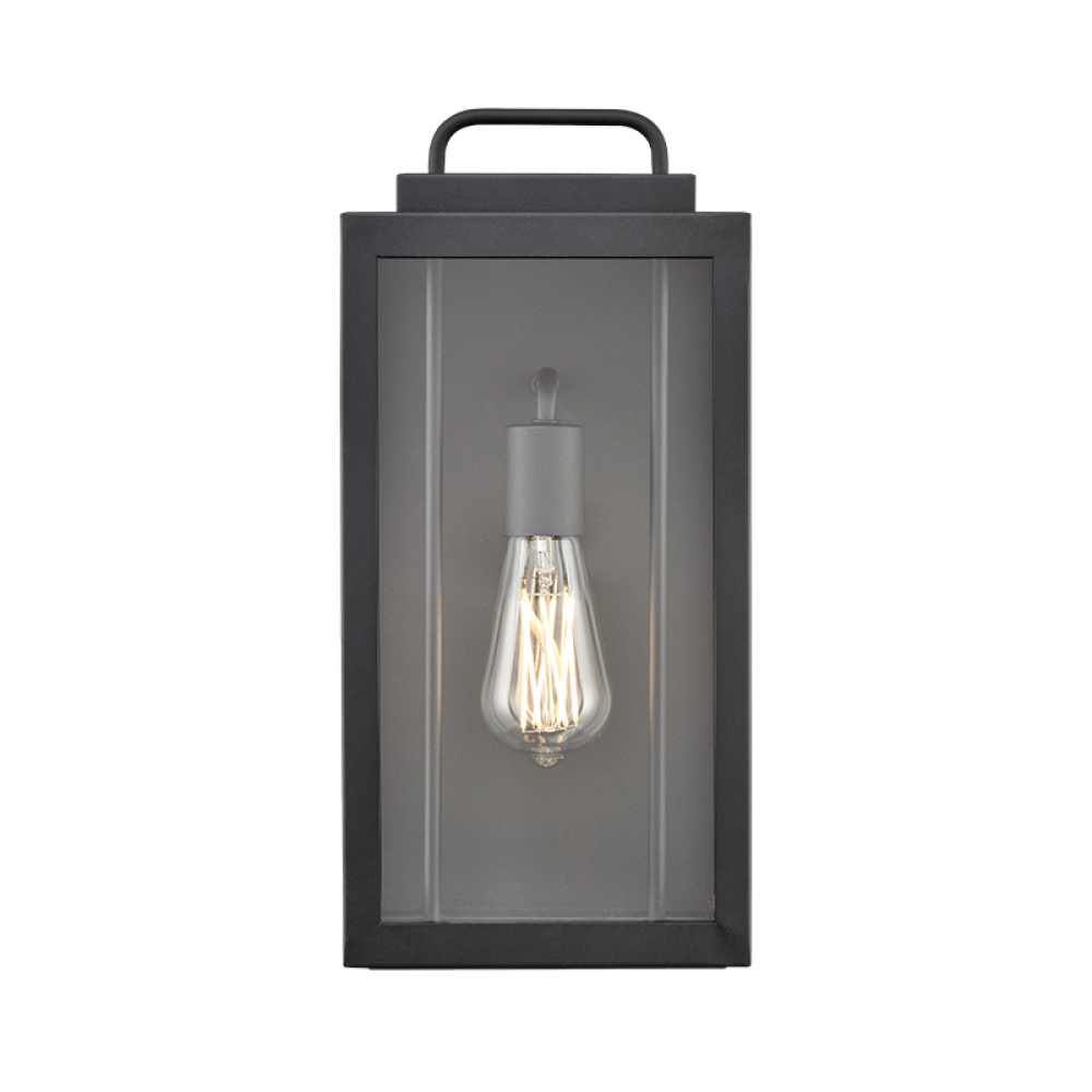 Gallatin 1-Light Outdoor Wall Sconce Textured Black