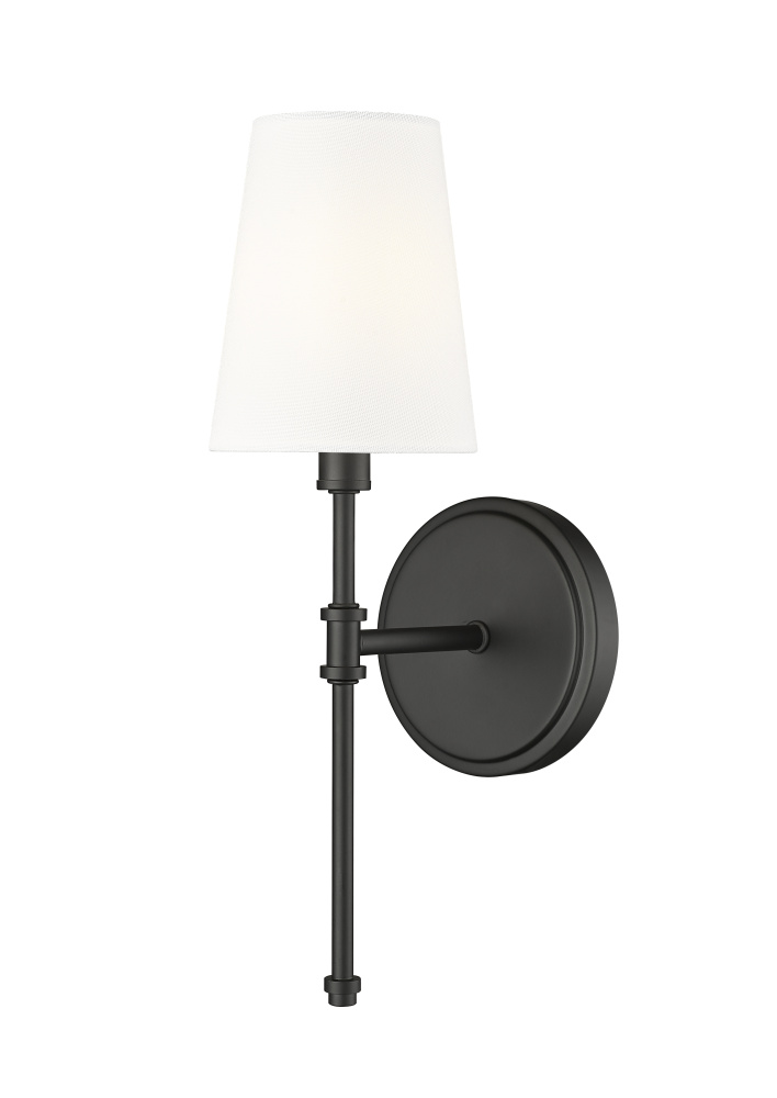 Adorra 15" High 1-Light Wall Sconce - Matte Black