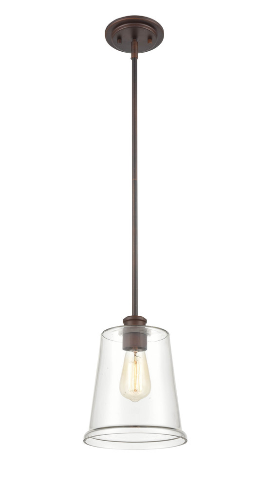 Forsyth 1-Light Mini-Pendant light Rubbed Bronze