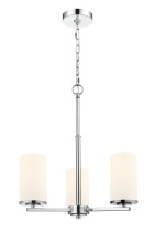 Millennium 2713WG-CH - Verlana 19" 3-Light Chandelier - Chrome