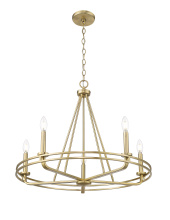 Millennium 21605-VB - Jody 26.5" Wide 5-Light Chandelier - Vintage Brass