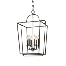 Millennium 3238-AS - 6-Light Pendant light Antique Silver