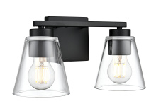 Millennium 64002-MB - Strayhan 13" 2-Light Vanity - Matte Black