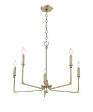Millennium 25305-VB - Azara 28" Wide 5-Light Chandelier - Vintage Brass