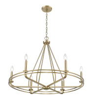 Millennium 21606-VB - Jody 32.5" Wide 6-Light Chandelier - Vintage Brass